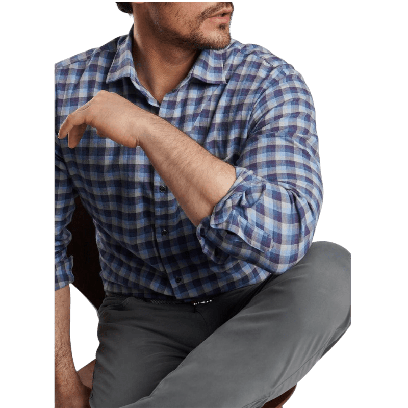 Peter Millar Men's North Bay Cotton Sport Shirt - Button Down Shirts - SwagWear