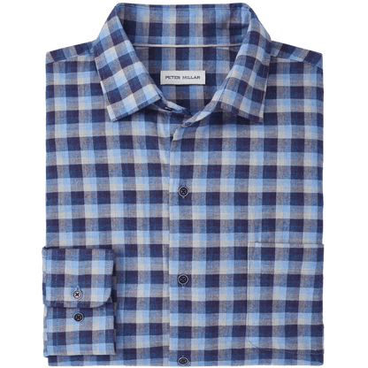 Peter Millar Men's North Bay Cotton Sport Shirt - Button Down Shirts - SwagWear