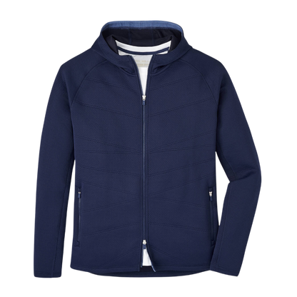 Peter Millar Men's Orion Performance Quilted Hoodie