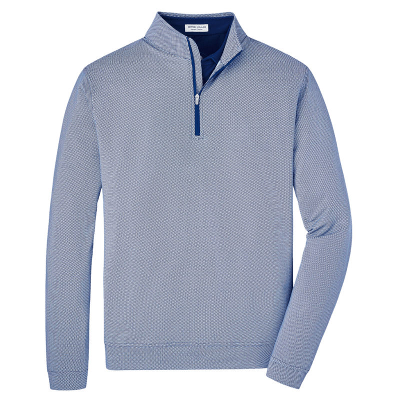 Peter Millar Men's Perth Birdseye Performance Quarter-Zip - Pullovers - SwagWear
