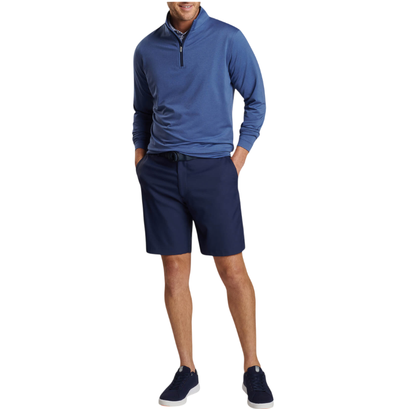 Peter Millar Men's Perth Performance Melange Quarter-Zip