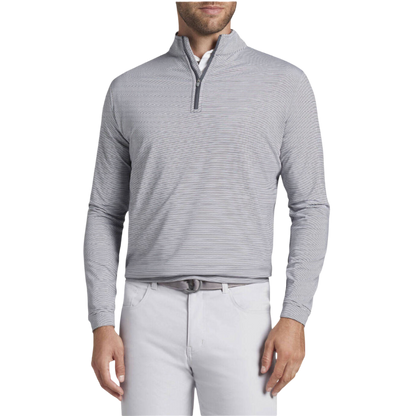 Peter Millar Men's Perth Sugar Stripe Performance Quarter-Zip