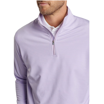 Peter Millar Men's Perth Sugar Stripe Performance Quarter-Zip