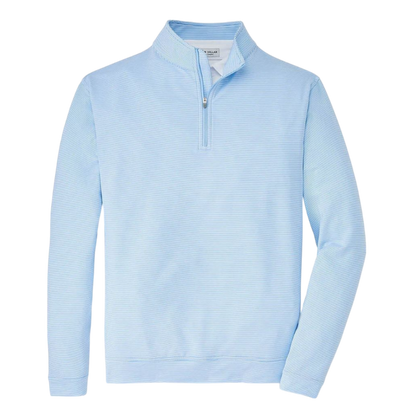 Peter Millar Men's Perth Sugar Stripe Performance Quarter-Zip