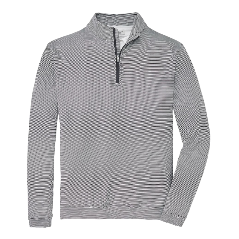 Peter Millar Men's Perth Sugar Stripe Performance Quarter-Zip