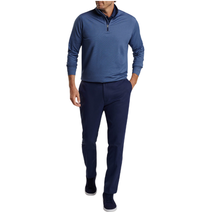 Peter Millar Men's Perth Sugar Stripe Performance Quarter-Zip