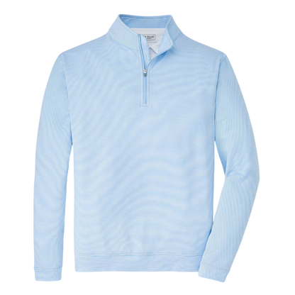 Peter Millar Men's Perth Sugar Stripe Performance Quarter-Zip
