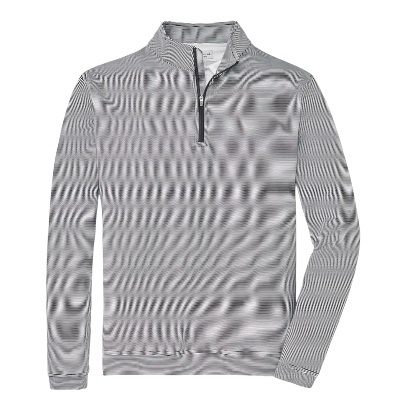 Peter Millar Men's Perth Sugar Stripe Performance Quarter-Zip