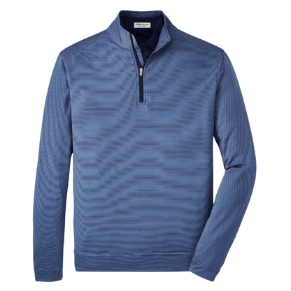 Peter Millar Men's Perth Sugar Stripe Performance Quarter-Zip