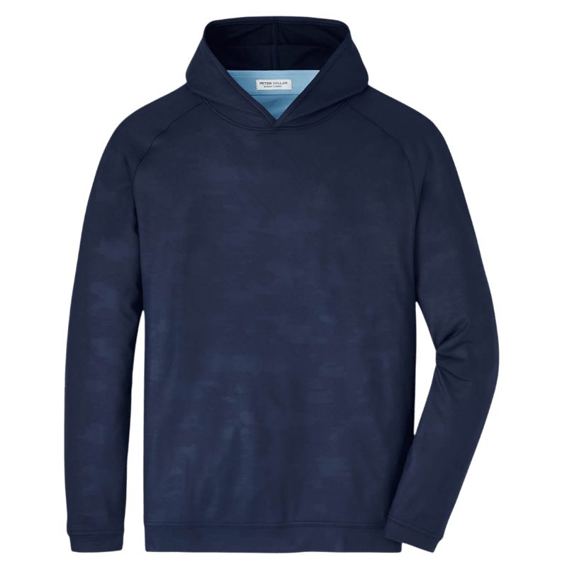 Peter Millar Men's Pine Camo Performance Hoodie - Hoodies - SwagWear