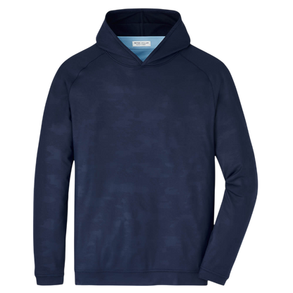 Peter Millar Men's Pine Camo Performance Hoodie
