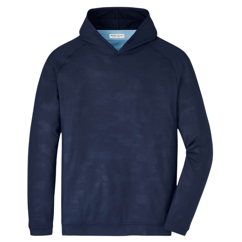 Peter Millar Men's Pine Camo Performance Hoodie