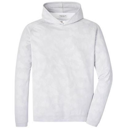 Peter Millar Men's Pine Windowpane Camo Performance Hoodie