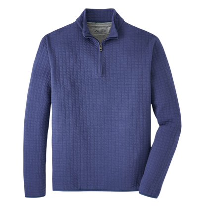 Peter Millar Men's Quad Quilted Quarter-Zip