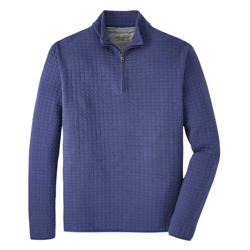 Peter Millar Men's Quad Quilted Quarter-Zip
