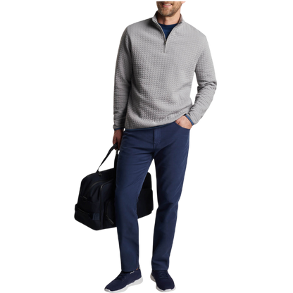Peter Millar Men's Quad Quilted Quarter-Zip