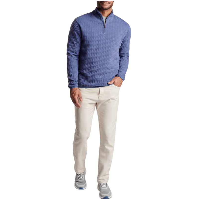Peter Millar Men's Quad Quilted Quarter-Zip - Pullovers - SwagWear