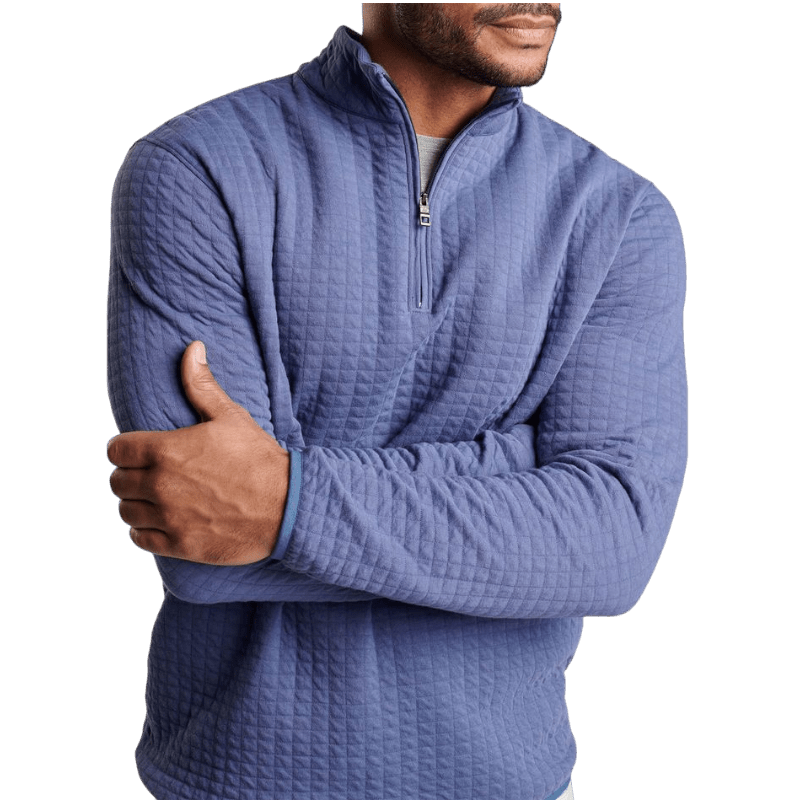 Peter Millar Men's Quad Quilted Quarter-Zip - Pullovers - SwagWear