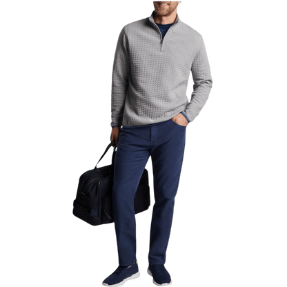 Peter Millar Men's Quad Quilted Quarter-Zip - Pullovers - SwagWear