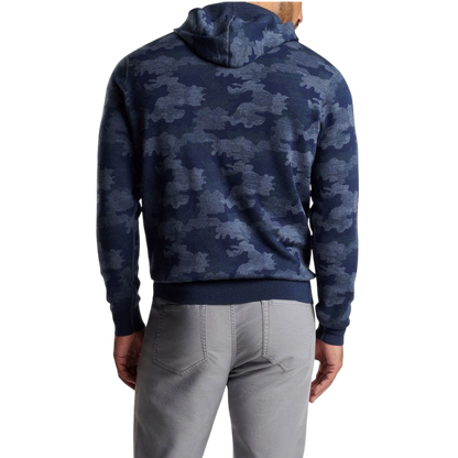 Peter Millar Men's Reversible Camo Popover Hoodie
