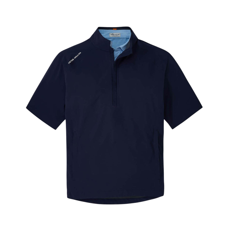 Peter Millar Men's Shield Short-Sleeve Rain Shell