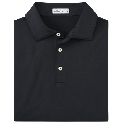 Peter Millar Men's Solid Performance Polo - Self Collar