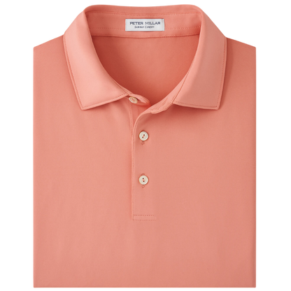 Peter Millar Men's Solid Performance Polo - Self Collar