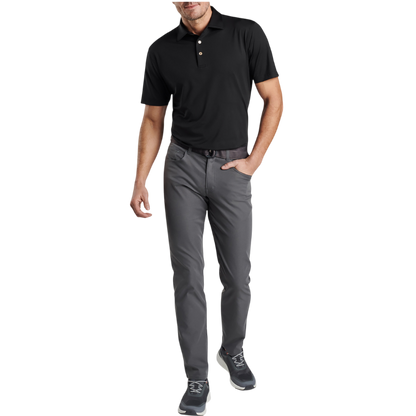 Peter Millar Men's Solid Performance Polo - Self Collar