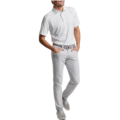 Peter Millar Men's Solid Performance Polo - Self Collar
