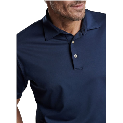 Peter Millar Men's Solid Performance Polo - Self Collar