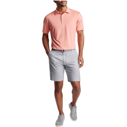 Peter Millar Men's Solid Performance Polo - Self Collar