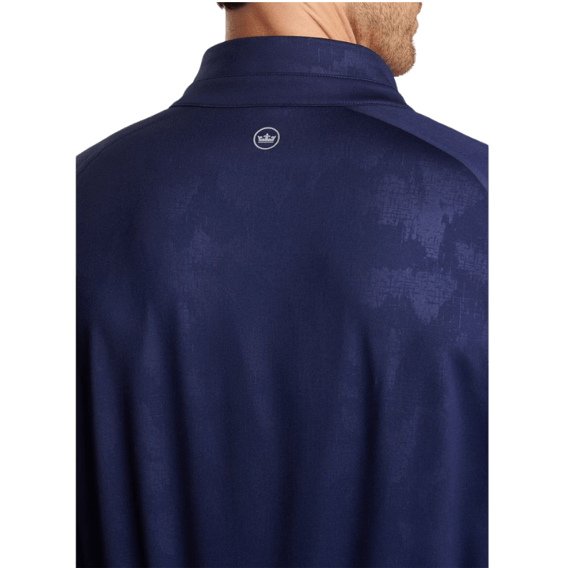 Peter Millar Men's Verge Windowpane Camo Performance Quarter-Zip - Pullovers - SwagWear