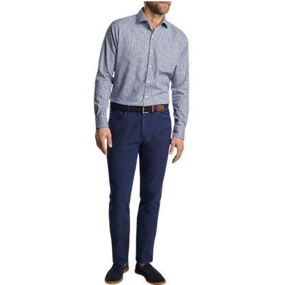 Peter Millar Men's Welland Flannelite Cotton-Stretch Sport Shirt