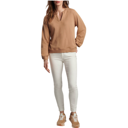 Peter Millar Women's Lava Wash Henley Crew