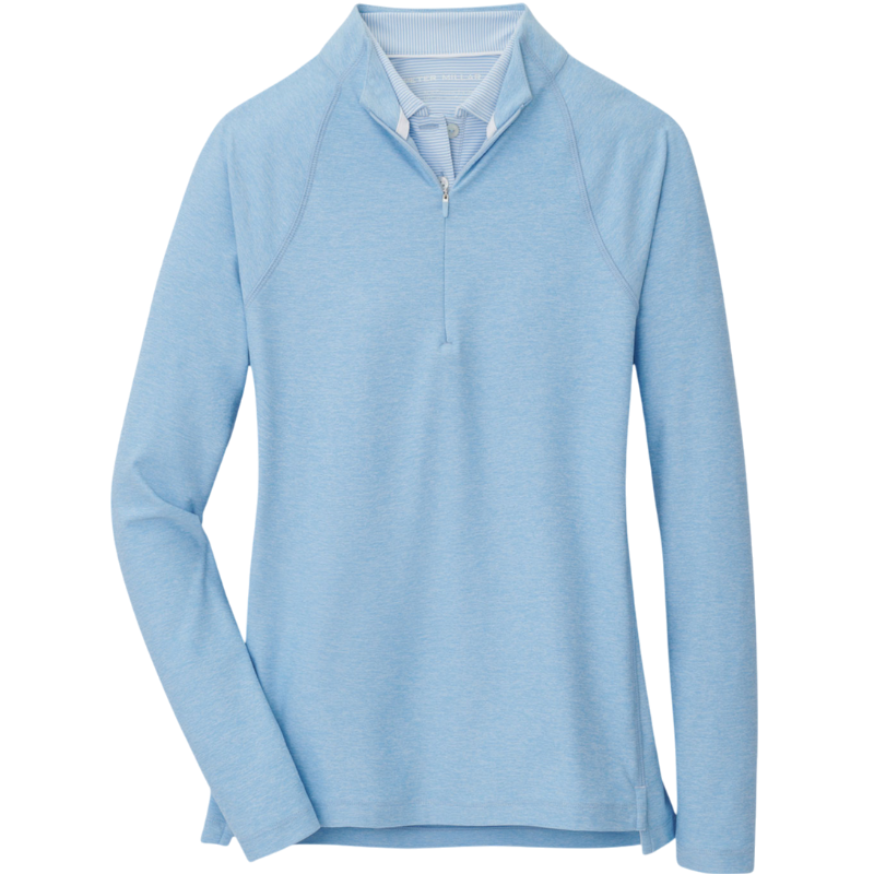 Peter Millar Women's Melange Raglan Sleeve Perth Layer Quarter-Zip