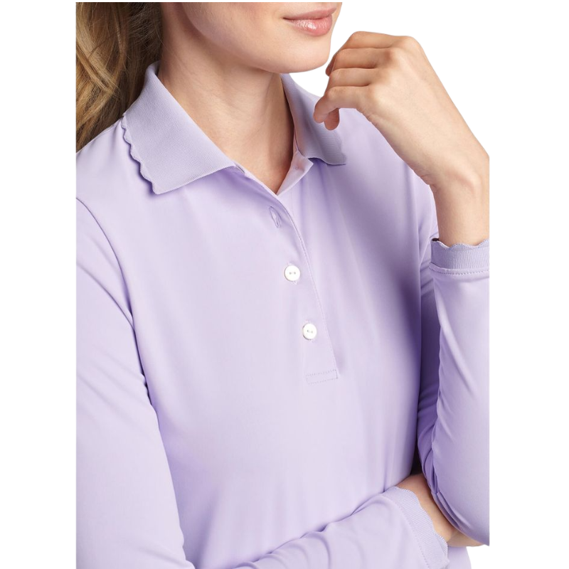 Peter Millar Women's Opal Long-Sleeve Stretch Jersey Polo