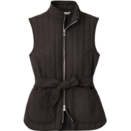 Peter Millar Women's Scout Quilted Travel Vest With Tie