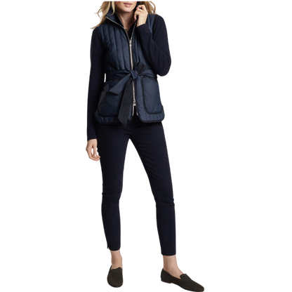 Peter Millar Women's Scout Quilted Travel Vest With Tie