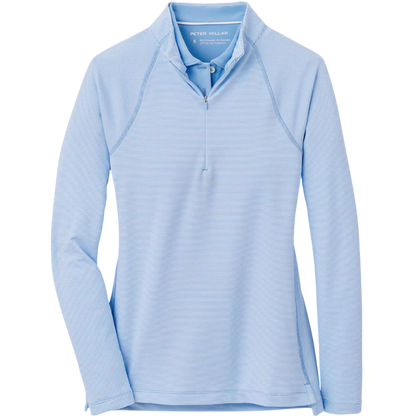 Peter Millar Women's Sugar Stripe Raglan Perth Quarter-Zip