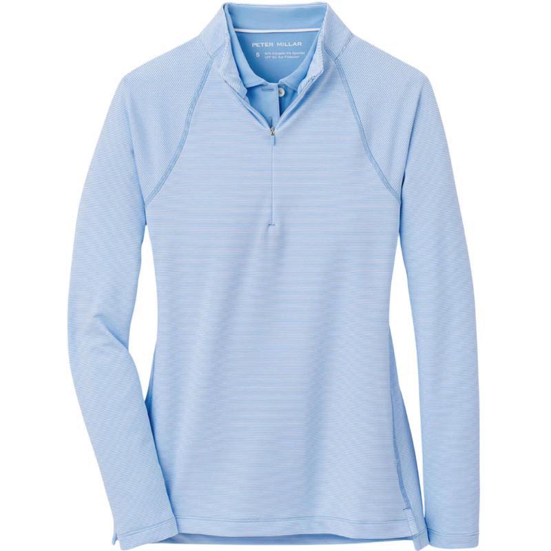 Peter Millar Women's Sugar Stripe Raglan Perth Quarter-Zip