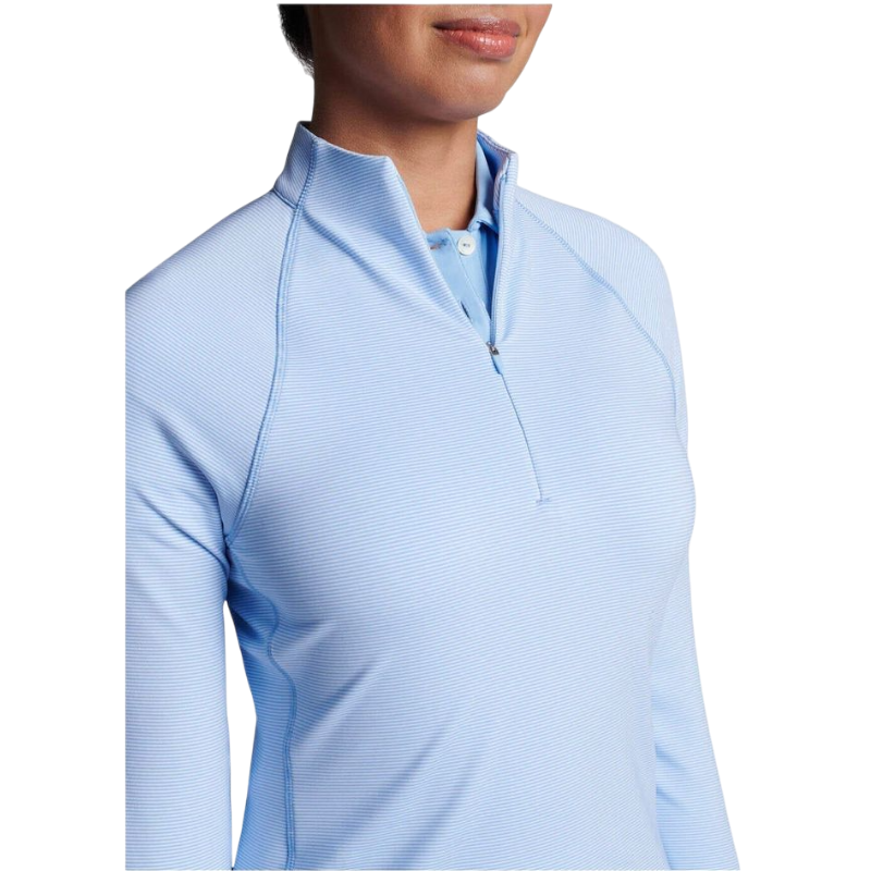 Peter Millar Women's Sugar Stripe Raglan Perth Quarter-Zip