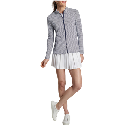Peter Millar Women's Vista Stripe Katy Full-Zip Layer
