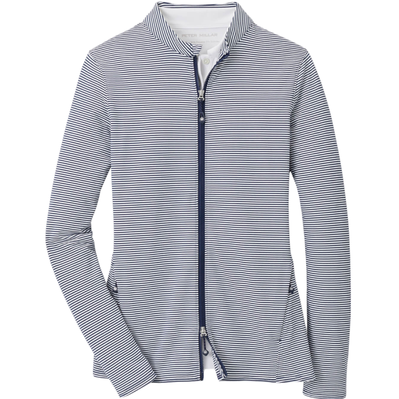 Peter Millar Women's Vista Stripe Katy Full-Zip Layer