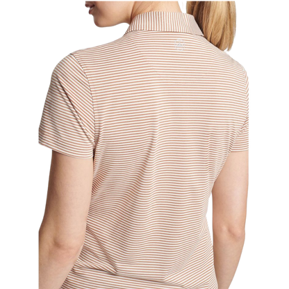 Peter Millar Women's Vista Stripe Sport Mesh Short Sleeve Button Polo