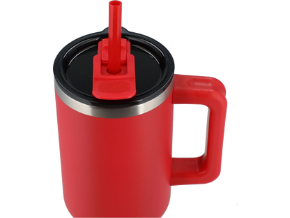 Pinnacle 40 oz Vacuum Insulated Eco-Friendly Travel Tumbler With Straw - Travel Tumblers