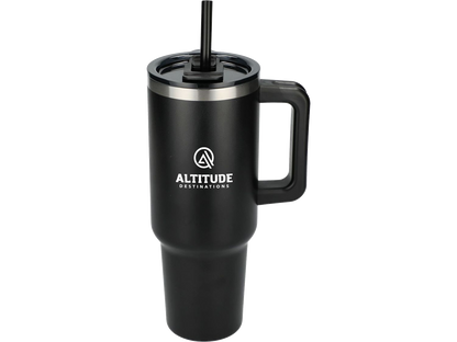 Pinnacle 40 oz Vacuum Insulated Eco-Friendly Travel Tumbler With Straw - Travel Tumblers