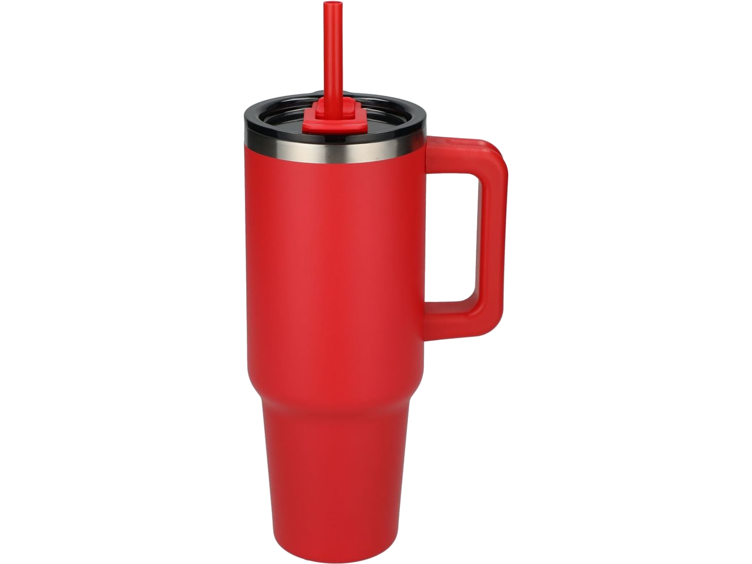 Pinnacle 40 oz Vacuum Insulated Eco-Friendly Travel Tumbler With Straw - Red / 40oz - Travel Tumblers