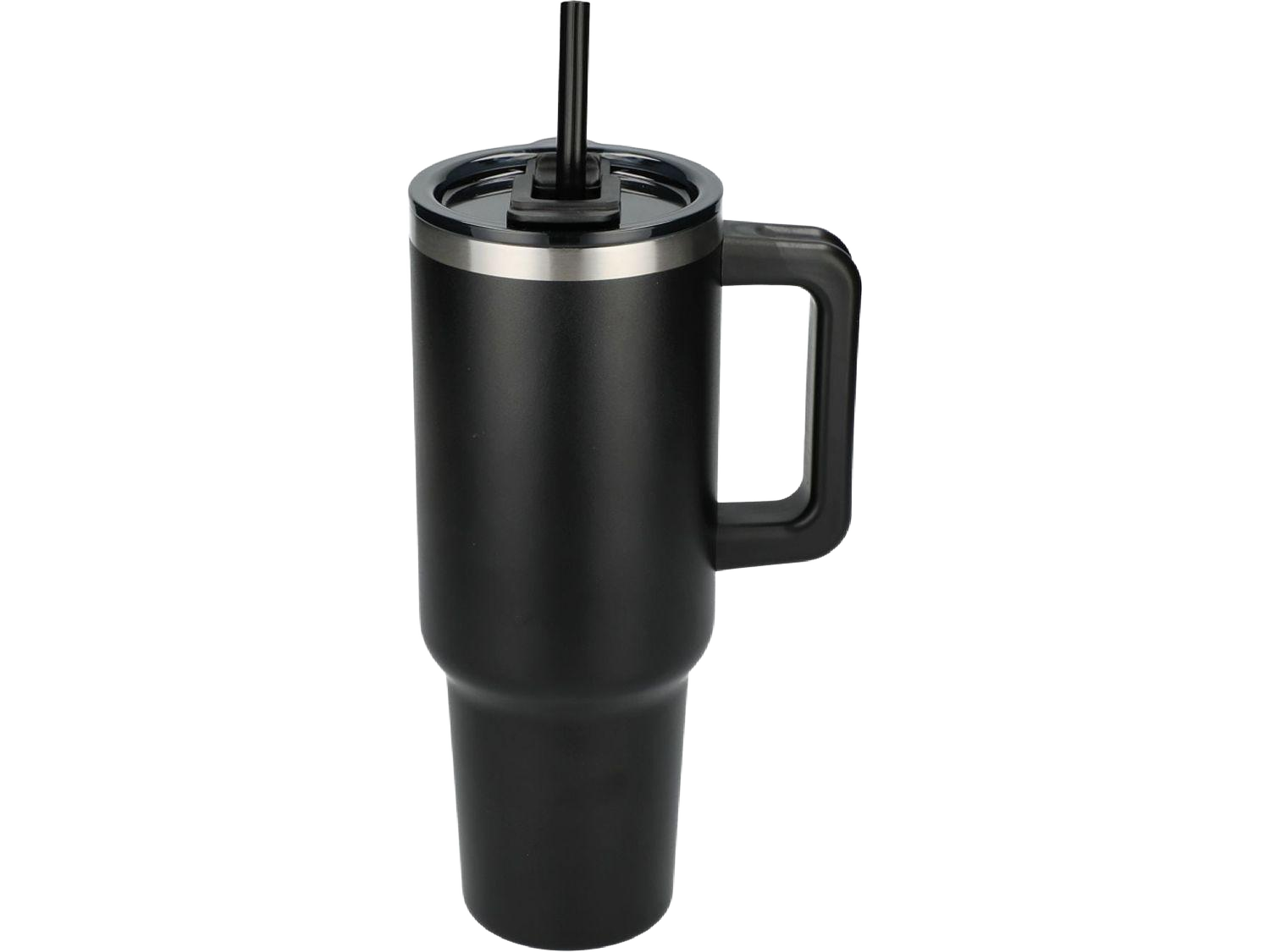 Pinnacle 40 oz Vacuum Insulated Eco-Friendly Travel Tumbler With Straw - Black / 40oz - Travel Tumblers