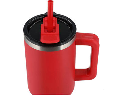 Pinnacle 40 oz Vacuum Insulated Eco-Friendly Travel Tumbler With Straw - Travel Tumblers - SwagWear
