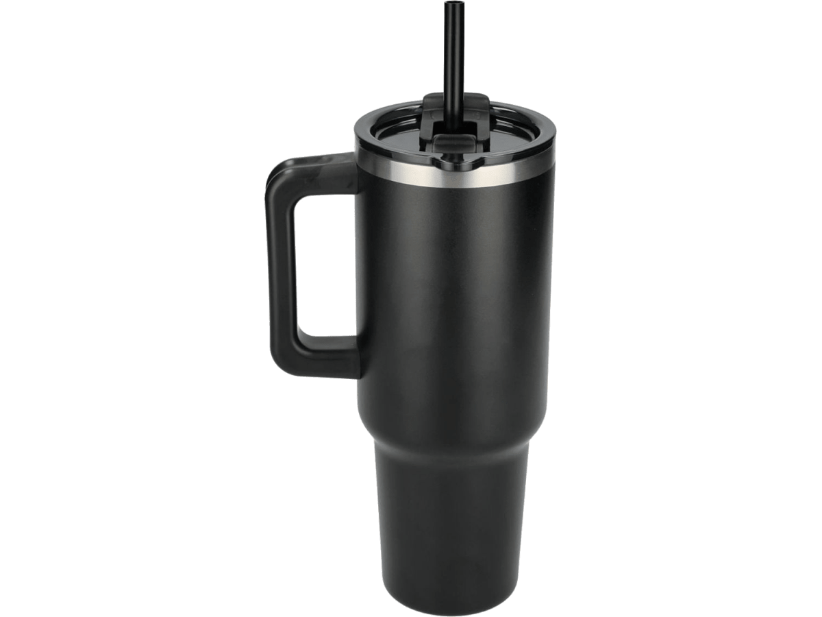 Pinnacle 40 oz Vacuum Insulated Eco-Friendly Travel Tumbler With Straw - Travel Tumblers - SwagWear